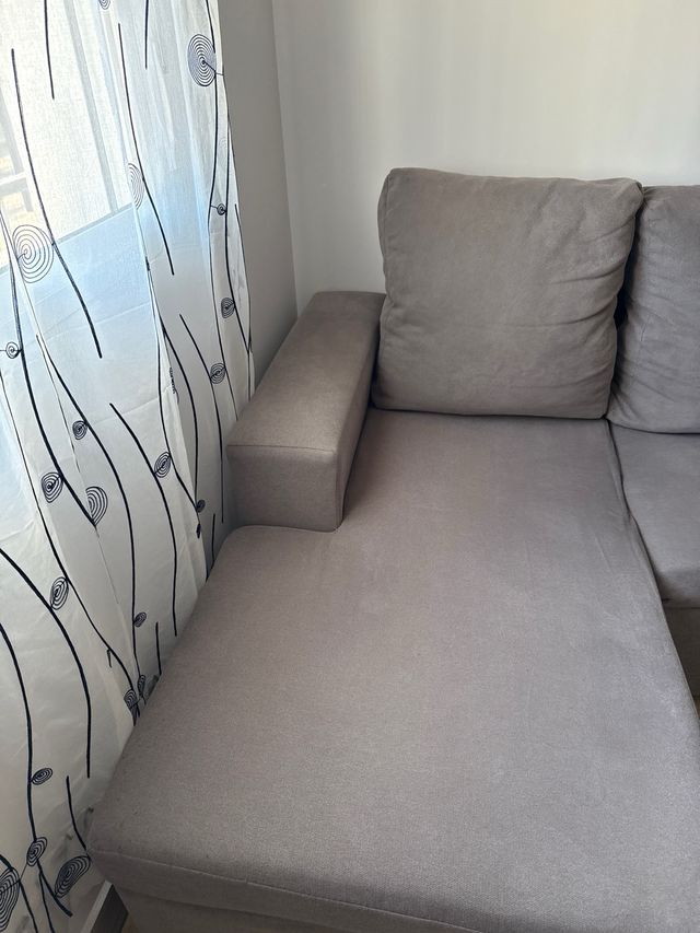 Sofá Chaiselongue 3 Plazas Gris