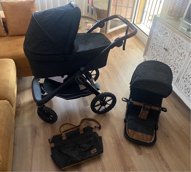 Carro bebé Emmaljunga negro poco usado poco usado