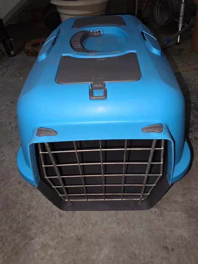 Transportín para mascotas azul
