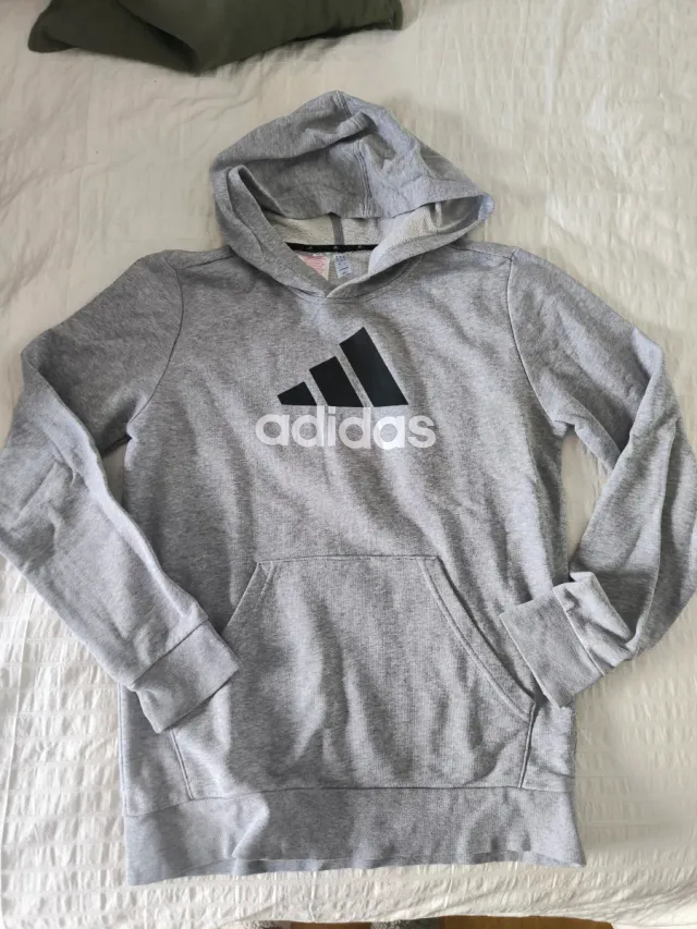 Sudadera Adidas Gris con Logo