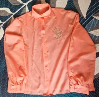 Blusa salmón manga larga talla 46