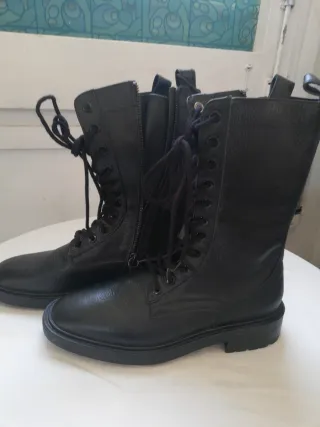 Botas ZARA Negras Talla 39 Nuevas