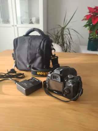 Cámara Nikon Negra D60 + Bolso y Cargador