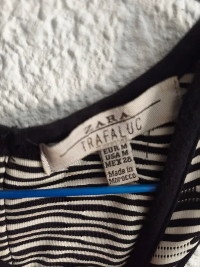 Vestido estampado blanco y negro