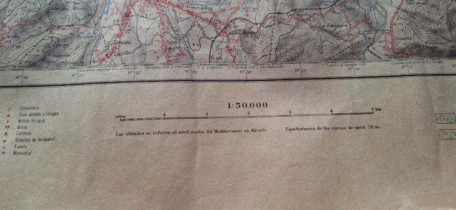 Mapa Antiguo Torrelavega 1971