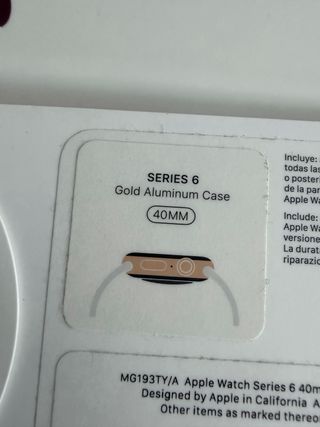 Apple Watch Series 6 40mm Oro Rosa