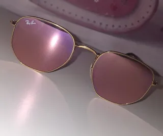 Gafas Ray-Ban Mujer Dorado y Rosa