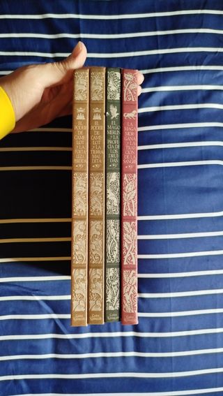 4 libros de Mitos del Rey Arturo.