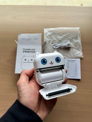 Impresora Fotos Portátil Mini + Papel