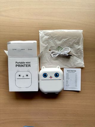 Impresora Fotos Portátil Mini + Papel