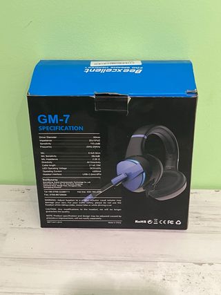 Cascos Gamer Beexcellent GM-7 3.5MM 4Pin AZUL