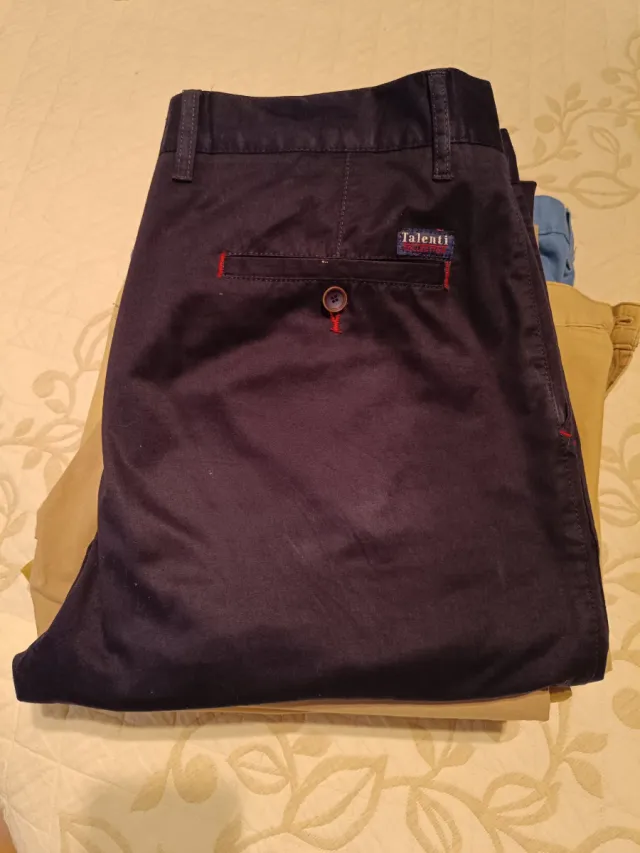 Pack Pantalones Caballero Azul Grisáceo