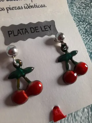 Lote 78 p. de pendientes artesanales de esmalte