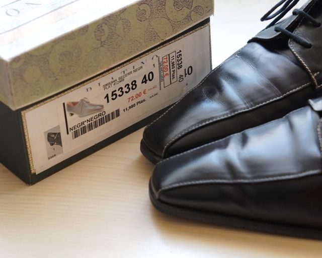 Zapatos de vestir negros Platino T40