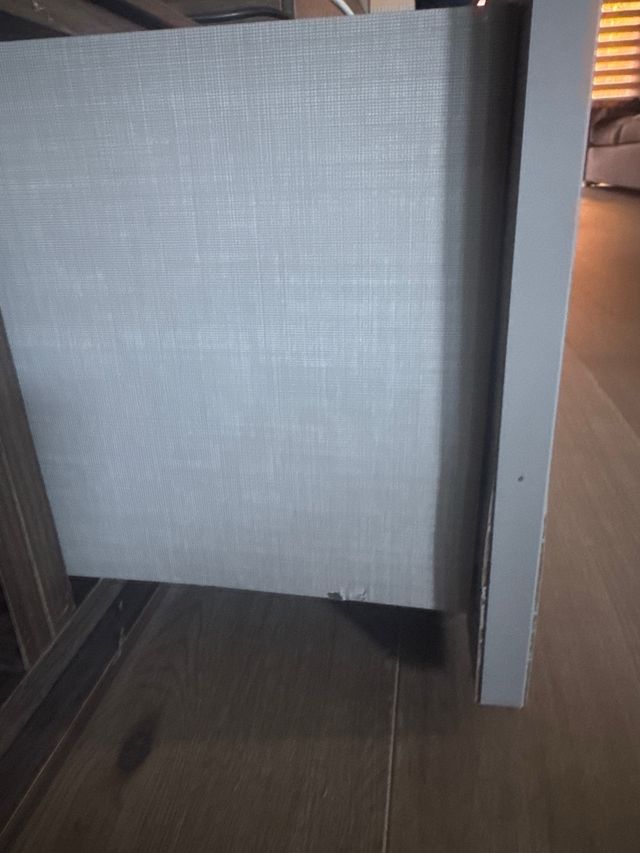 Mueble de salón modular madera oscura