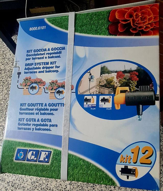 Kit Riego por goteo. Para terrazas o jardines