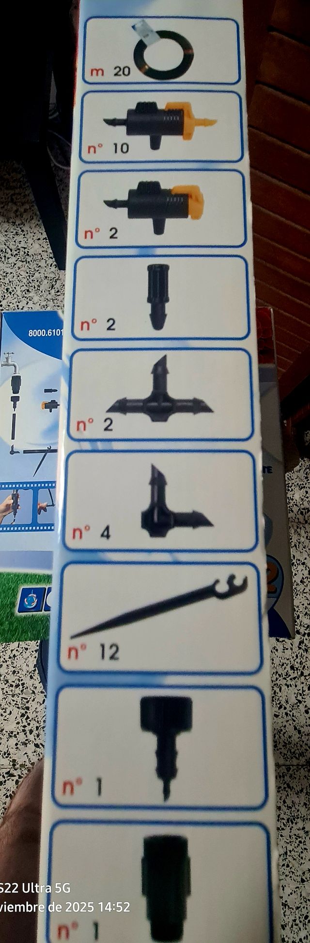 Kit Riego por goteo. Para terrazas o jardines