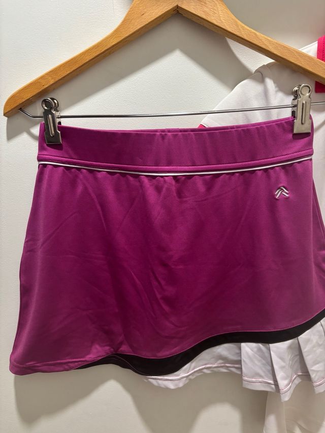 Falda pádel talla 36 rosa y blanca