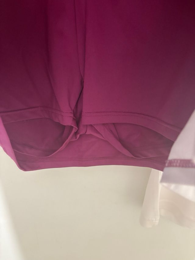 Falda pádel talla 36 rosa y blanca