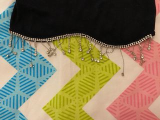 Top Pull&Bear con abalorios plateados