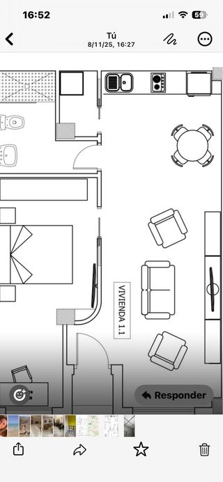 Piso 1 dorm alquiler