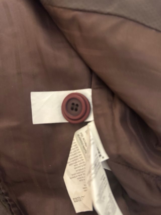 Chaqueta tres cuartos Zara piel marrón Talla M