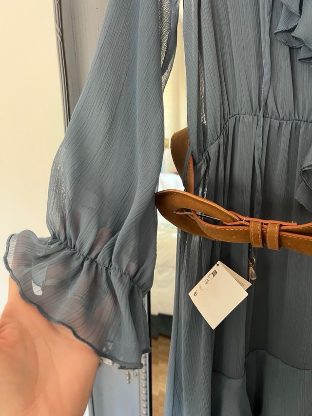 Vestido Zara Azul Talla L
