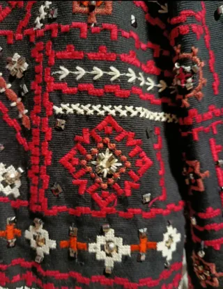 Chaqueta Zara Bordada Étnica Talla M