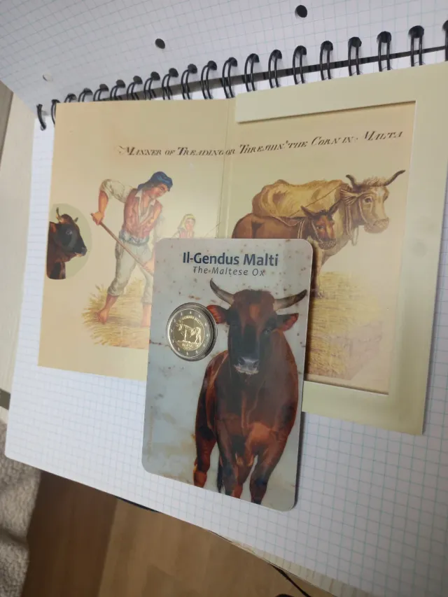Moneda 2€ Malta 2025 Buey Maltés Coincard