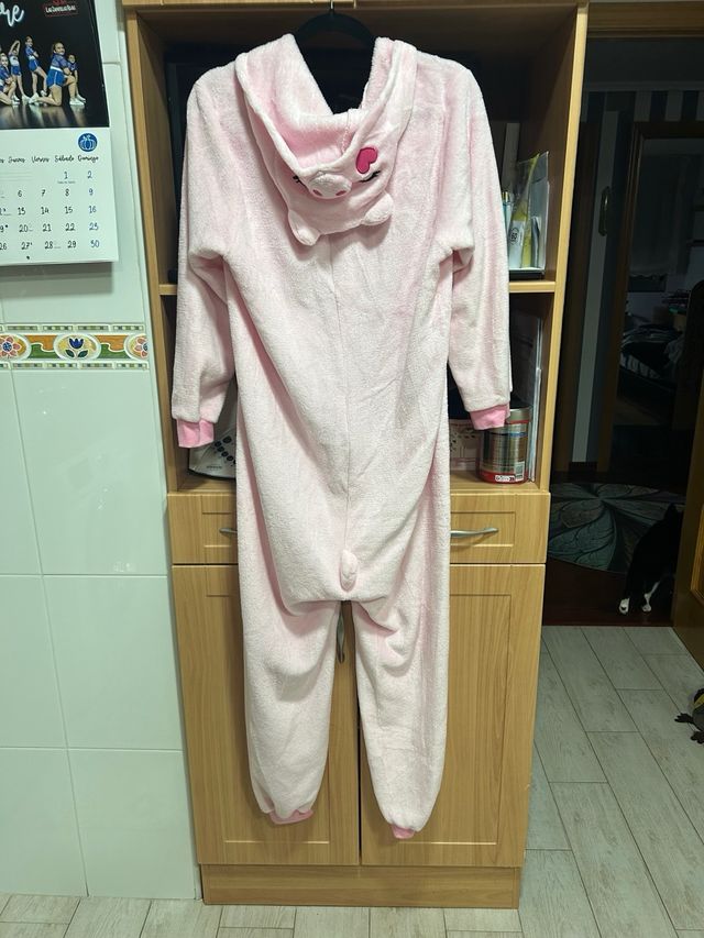 Pijama/Disfraz Cerdo Rosa Talla M