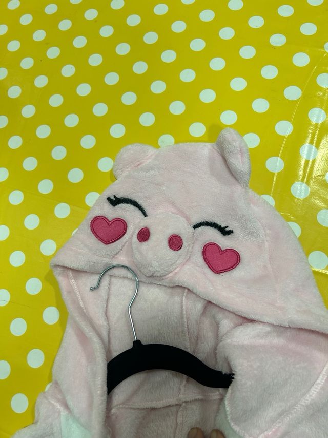 Pijama/Disfraz Cerdo Rosa Talla M