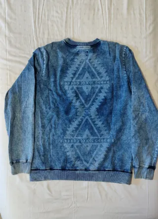 Sudadera jersey estilo vaquera azul