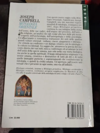 Libro Mitologia Orientale Joseph Campbell