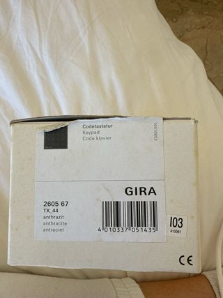 Gira Codetastatur Keypad 2605 67 TX_44 antracita