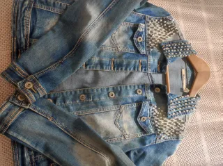 Cazadora vaquera MACSON pedrería