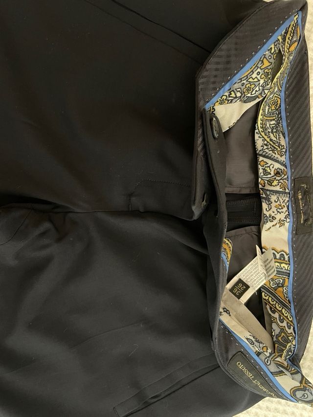 Pantalón Massimo Dutti Azul Marino Talla 36