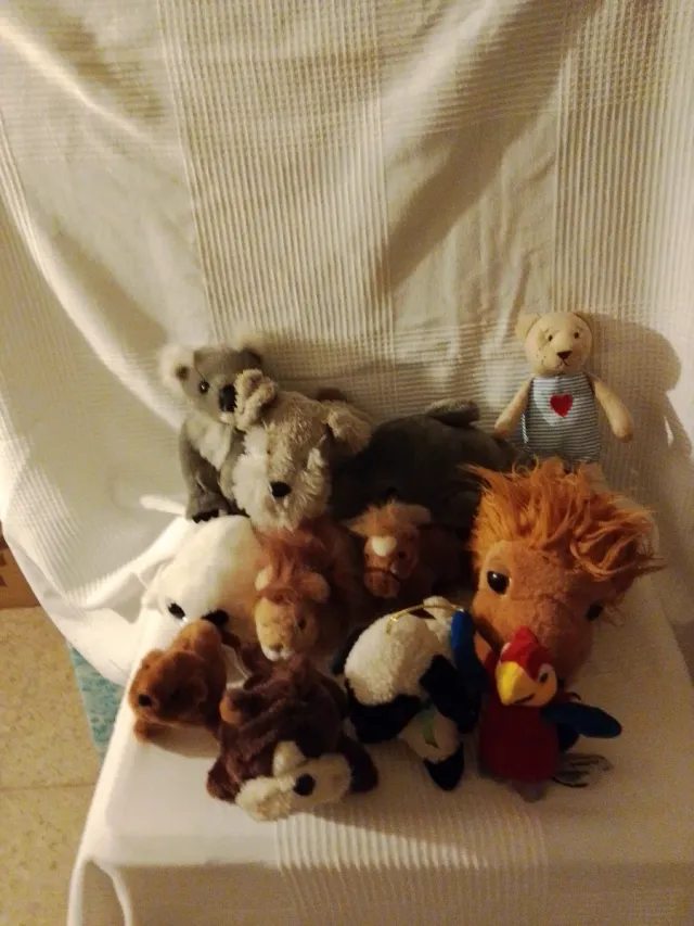 Lote de peluches animales