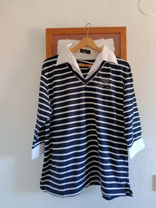 Jersey Rayas Azul y Blanco Talla XXL