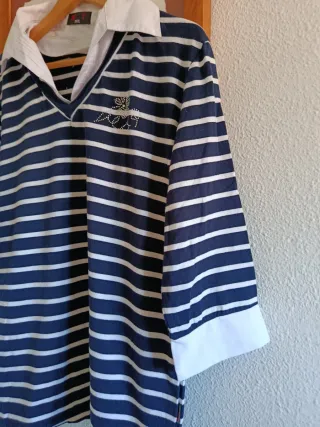 Jersey Rayas Azul y Blanco Talla XXL