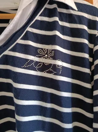 Jersey Rayas Azul y Blanco Talla XXL