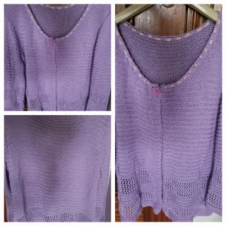 Jersey lila con botones