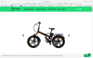 Bicicleta Eléctrica Fat Bike Plegable Youin Texas.