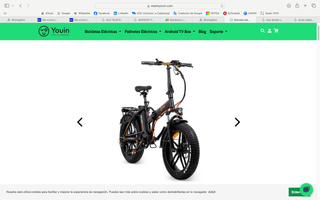 Bicicleta Eléctrica Fat Bike Plegable Youin Texas.