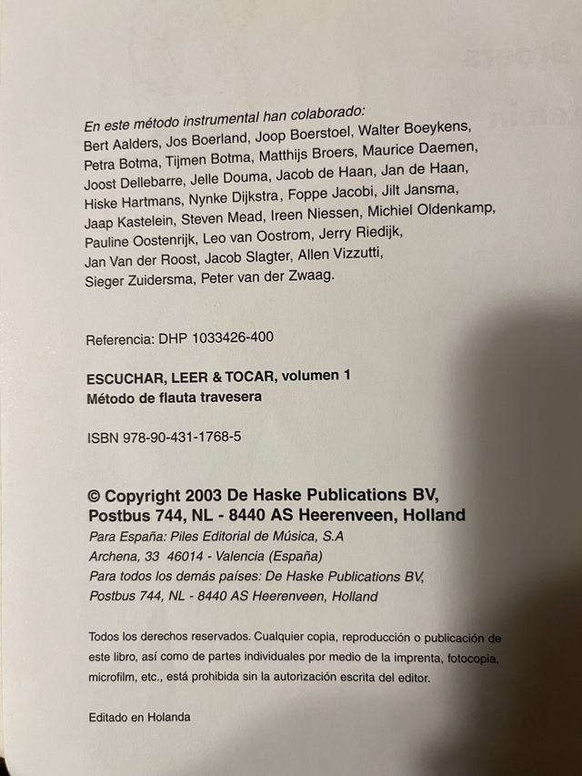 Métodos flauta travesera Escuchar, leer y tocar