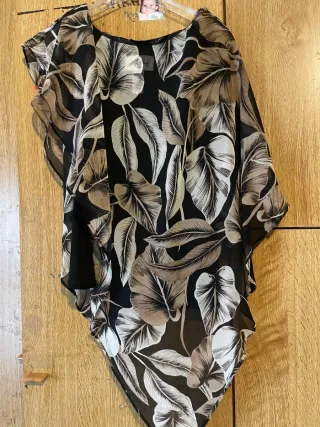 Maglia fantasia foglie