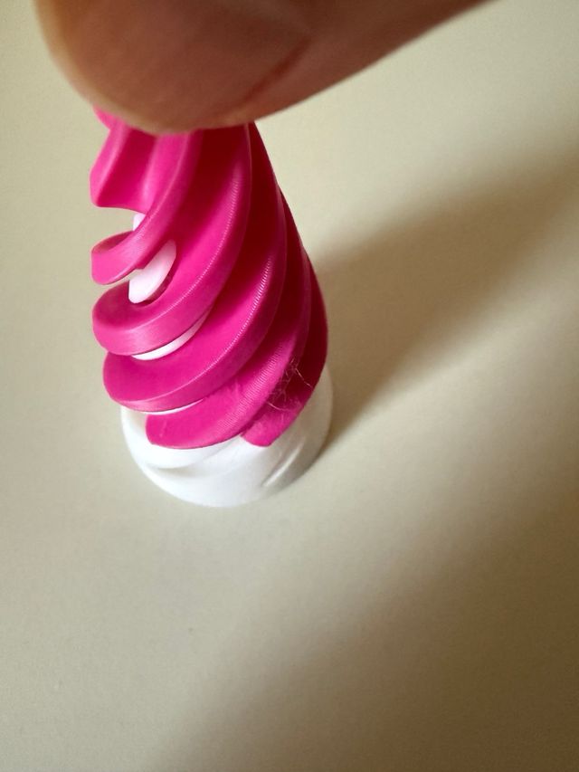 Juguete desestresante con diseño espiral