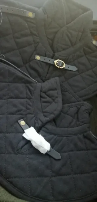 Gorgiera medievale imbottita nera