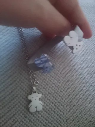 Conjunto Tous Cadena y Pulsera Oso