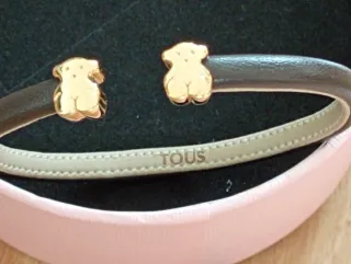 Pulsera Tous Oro y Piel Marrón