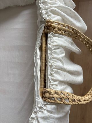 Moisés de mimbre para bebé